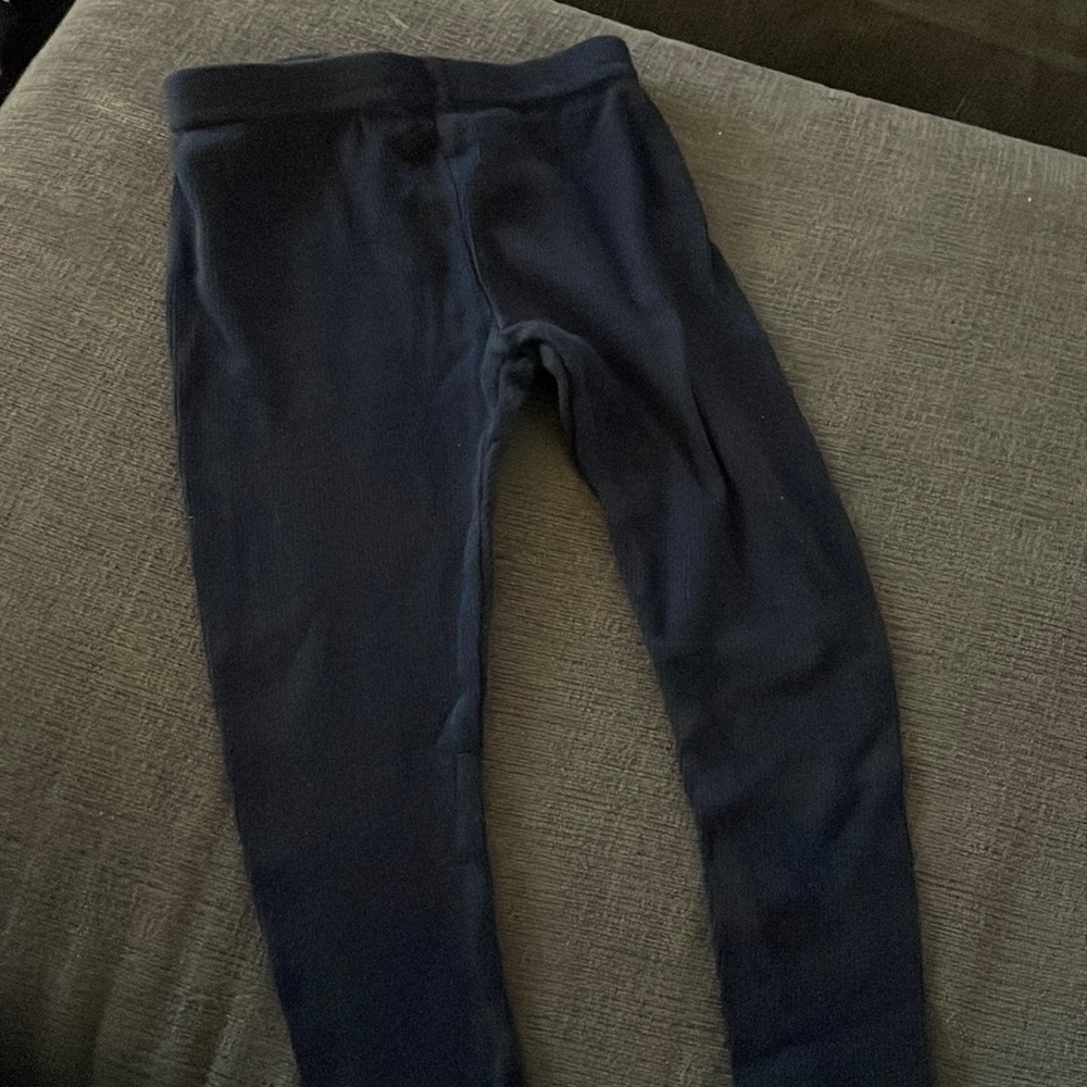 Navy ribbed lil legs legging